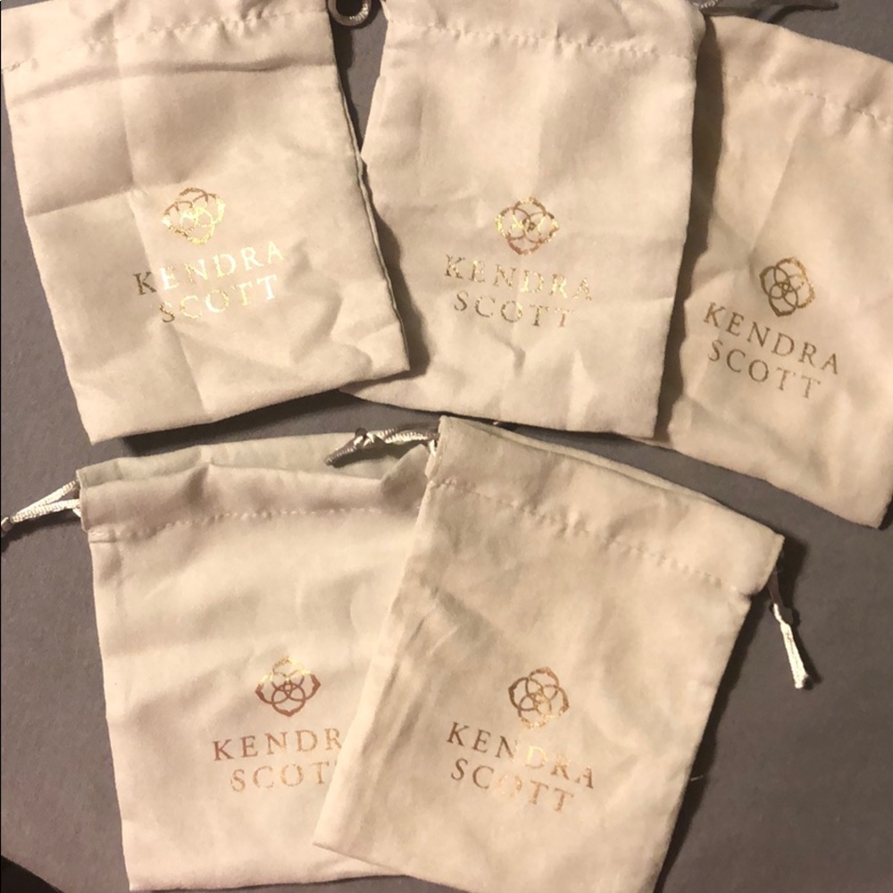 5 Kendra Scott Dust Bags NEW
